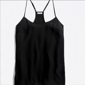 J Crew Factory Black Racerback Cami